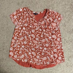 Papermoon Orange Blouse Womens Size XL
